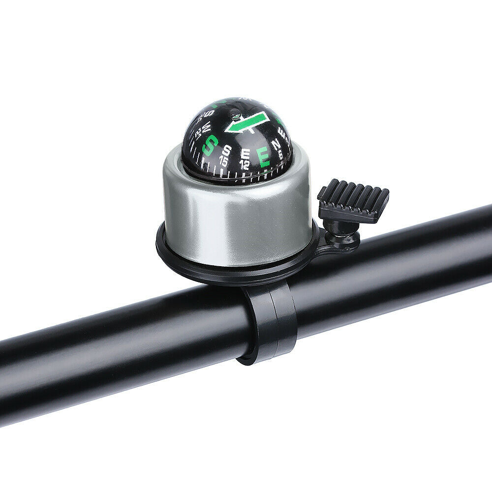 New Accessory Handlebar Road Bike Bicycle Bell Ring Cycling Compass