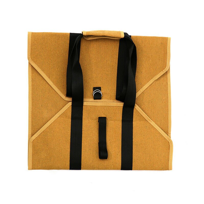Waxed Canvas Log Carrier Bag, Water Resistant Firewood Carrying Bag Wood Tote HN