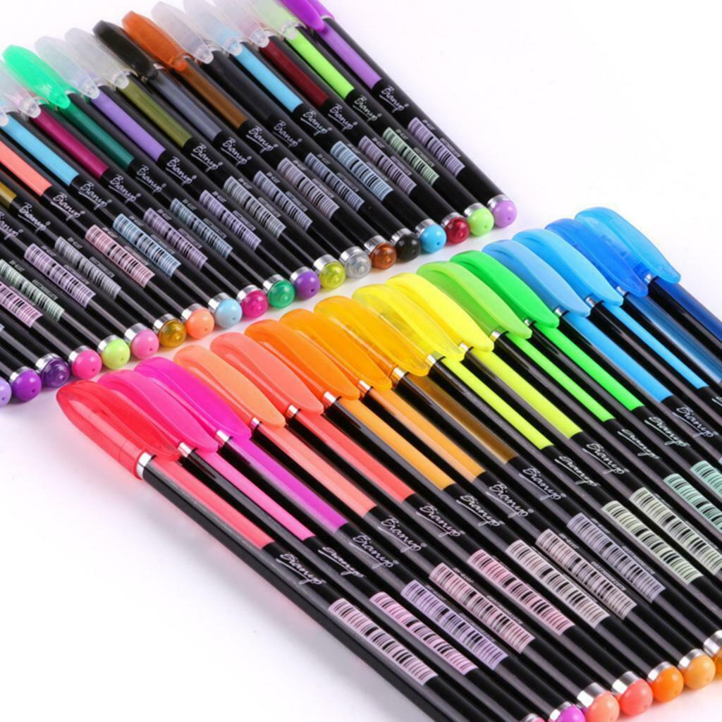 48 Colors Gel Pen Glitter Paint Pen Drawing Paint Marker