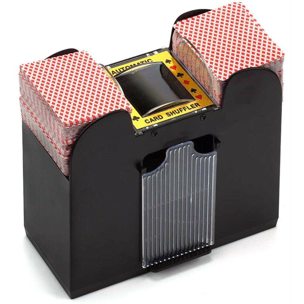 Automatic Card Shuffler Poker 6 Decks Cards Shuffling Machine Party Club Playing