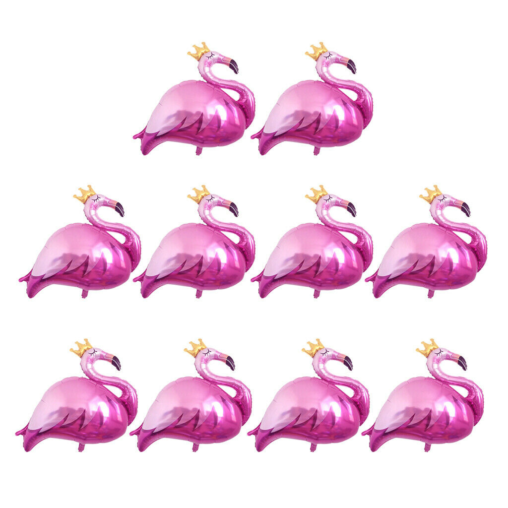 Lots 10 Flamingo Bird Mylar Foil Balloons Birthday Party Holiday Ornaments