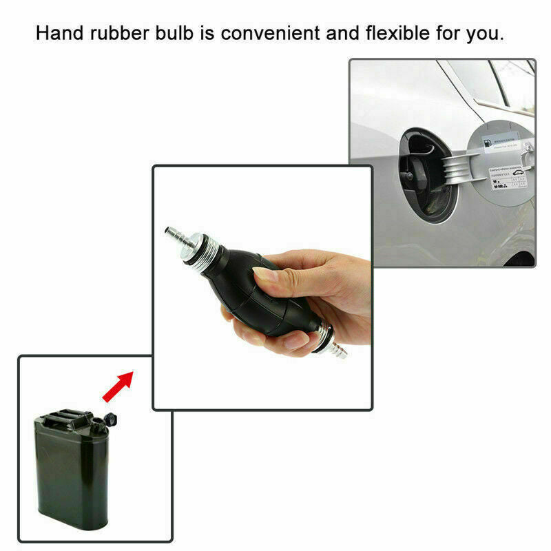 Portable Manual Car Siphon Pump Fuel Gas Transfer Oil Liquid -Hand Air Pumps Kit