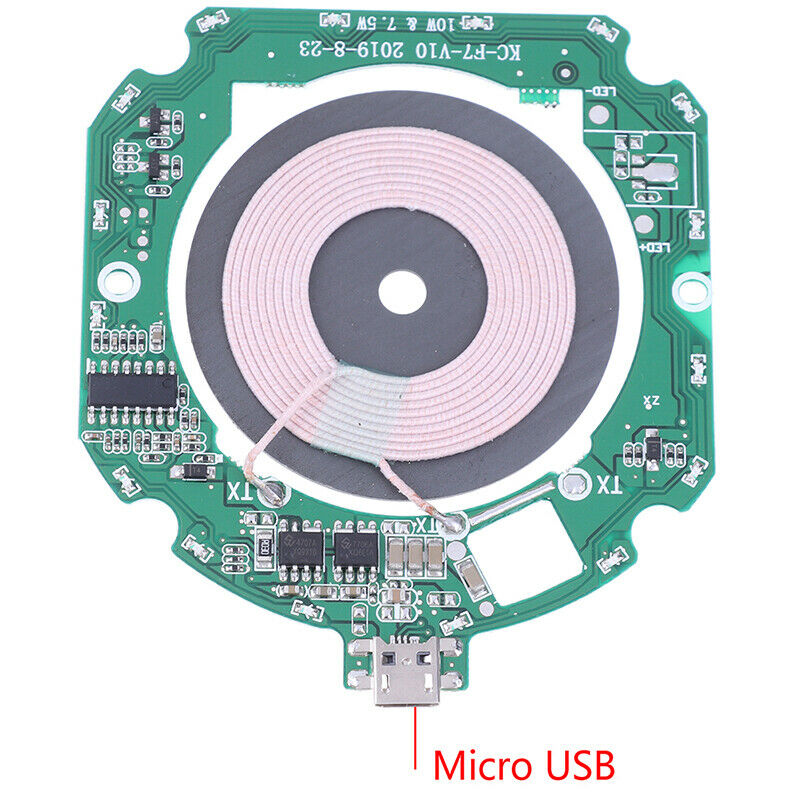 1Pc 10W QI Fast Wireless Charger PCBA Module Transmitter Circuit Bo .l8