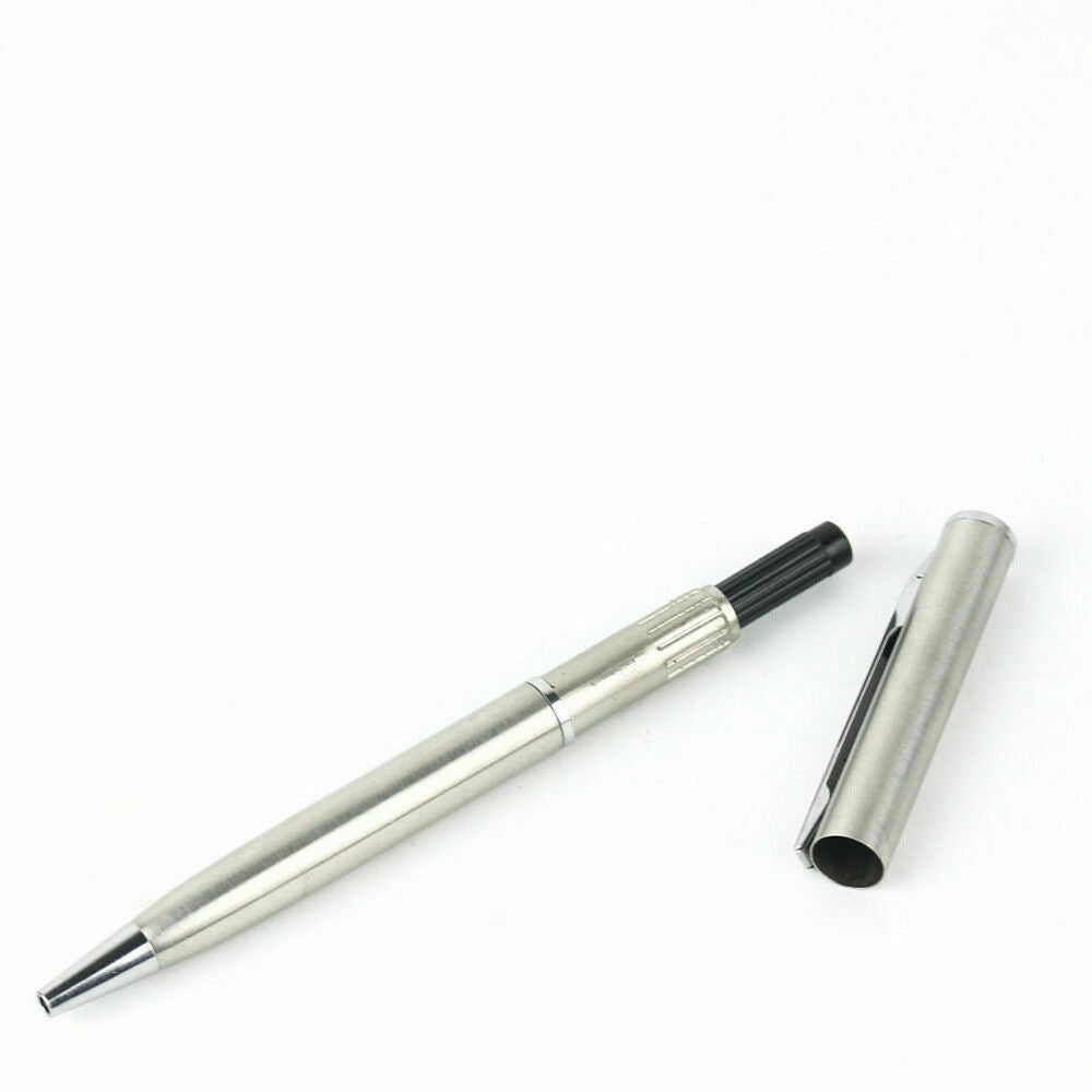 Classic Office Ballpoint Writing Pen Stainless Steel Ball Point Stationery Pens.