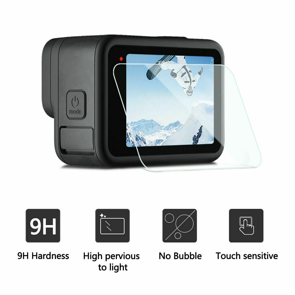 Tempered Glass Screen Protector Protective Film For GoPro Hero 10 Black