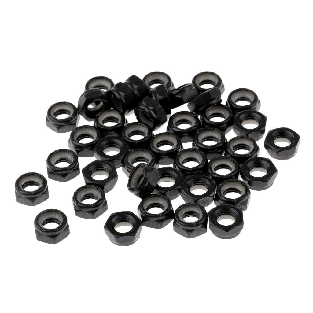 40 Pieces Sturdy Skateboard Longboard Trucks Wheels Replacement Axle Nuts