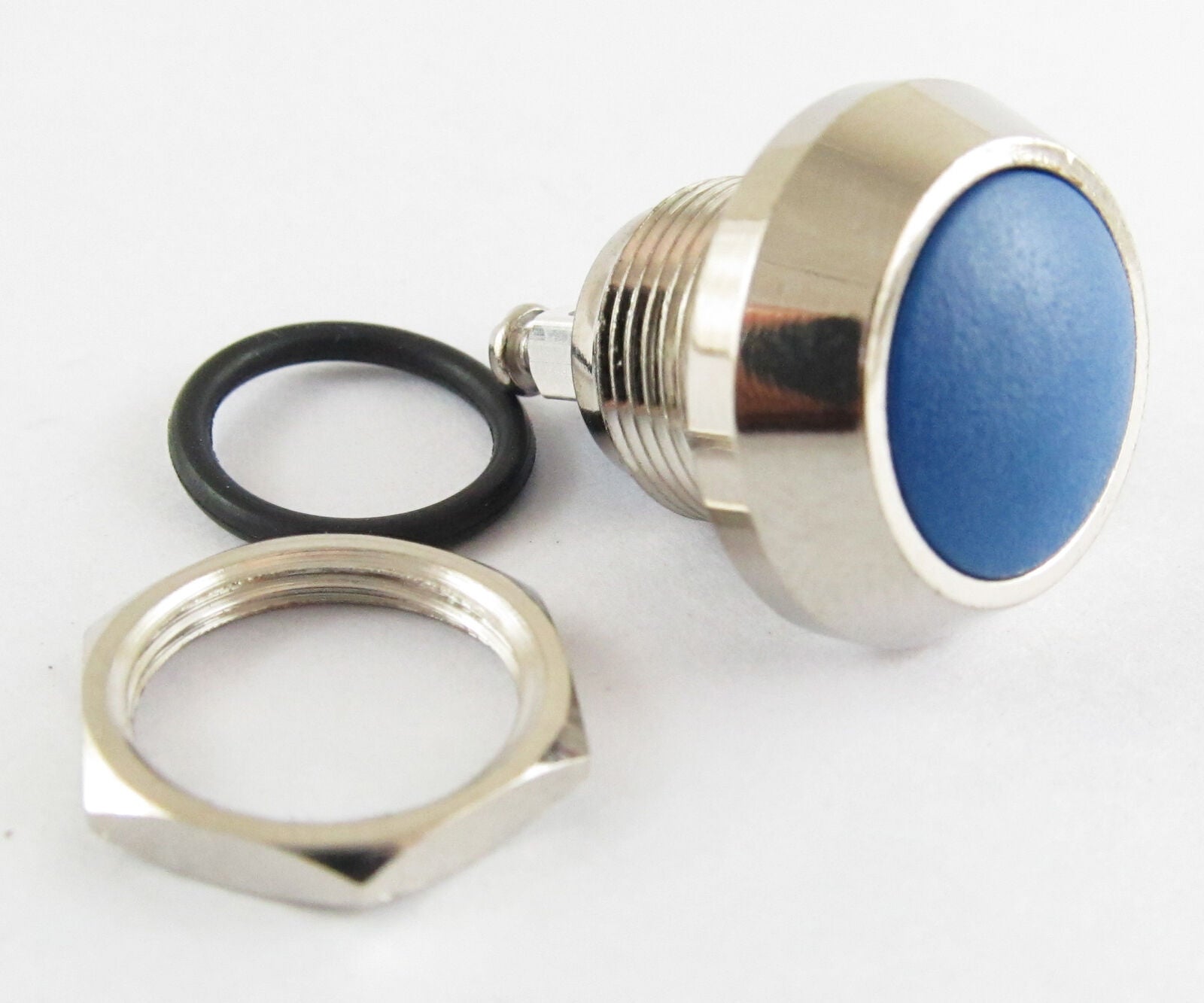 5x 36V 2A Metal blue Round Push Button Waterproof Resetable Switch 12mm QN12-A5