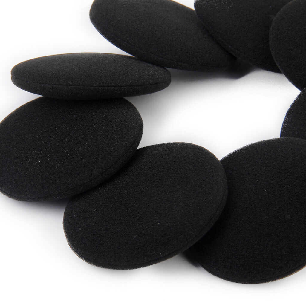 Soft Elastic Sponge Earbuds Covers Earphones Ear Pad Dustproof 55mm Black