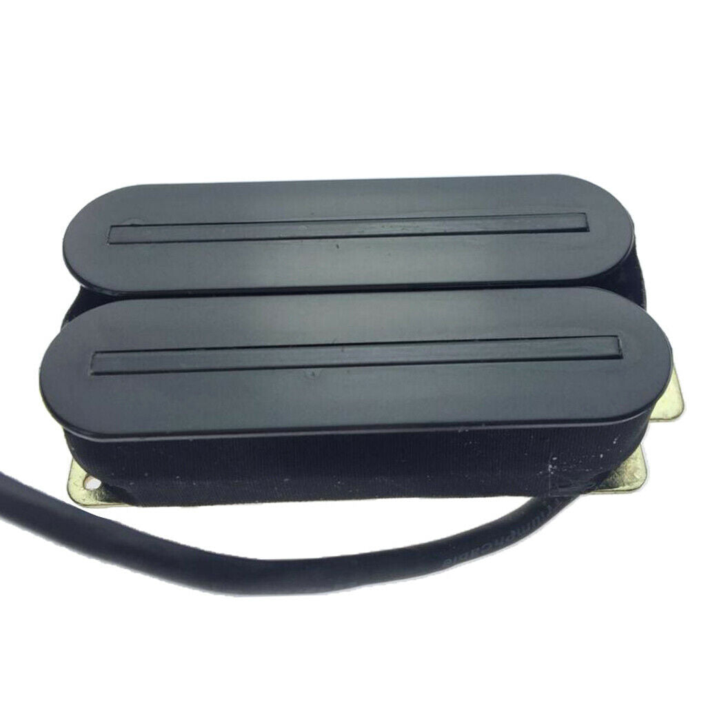 Black humbucker double track pickup copper base plate replacement for E