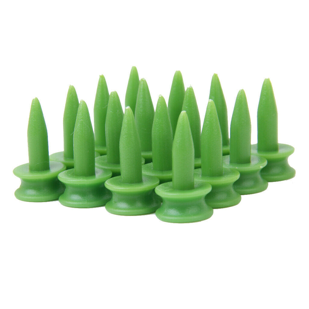 Prettyia   Pack   of   100   Plastic   Green   Castle   Golf   Tees   23mm