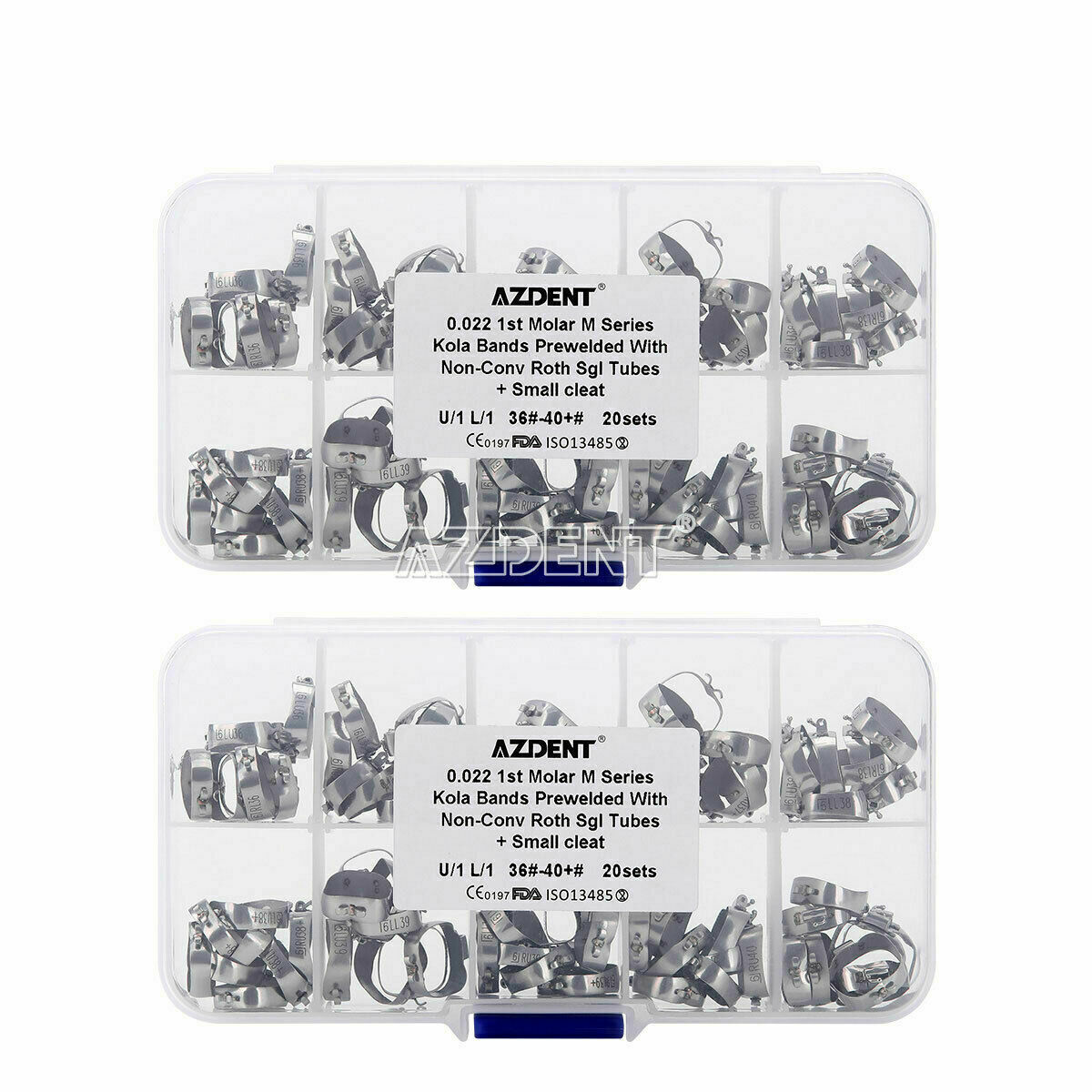 Dental Orth 1st Molar M Series Bands Prewelded W/ Buccal Tube Non-Conv Roth.022