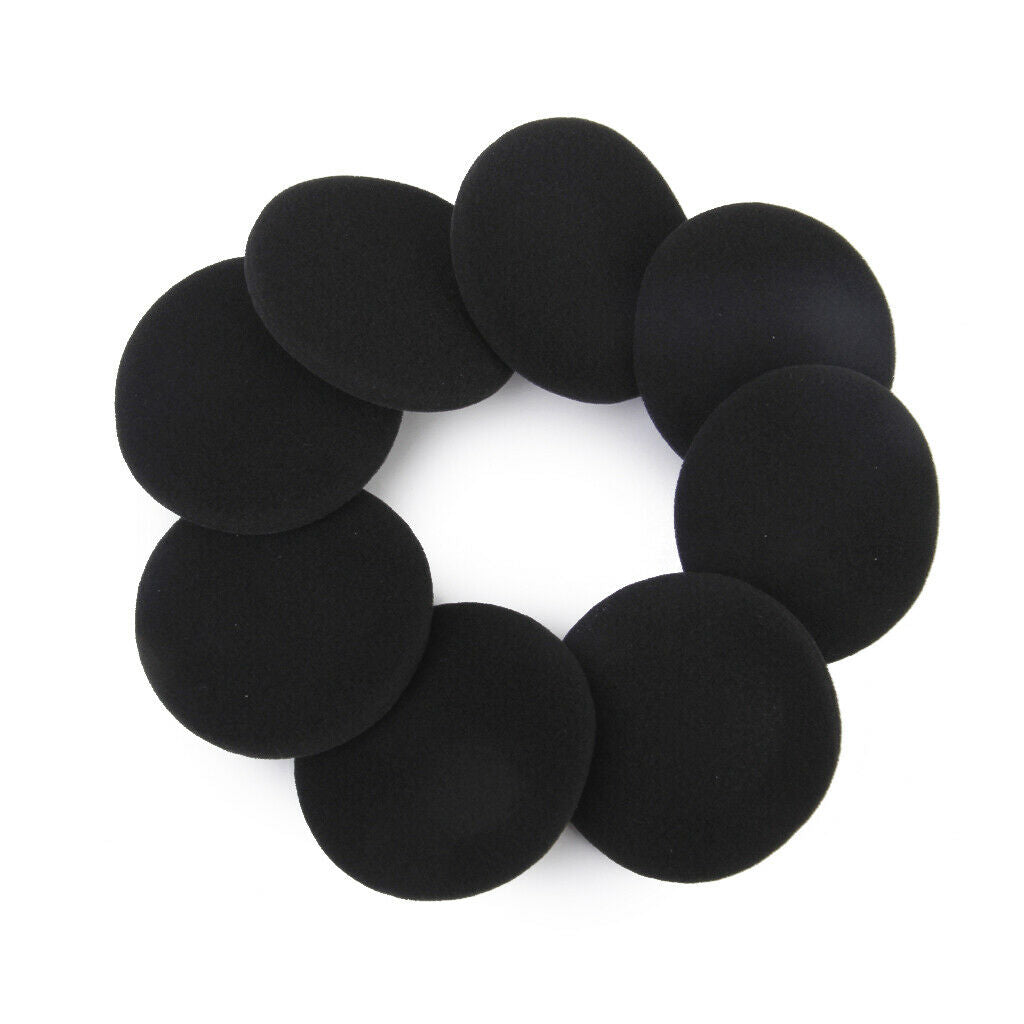 Soft Elastic Sponge Earbuds Covers Earphones Ear Pad Dustproof 55mm Black