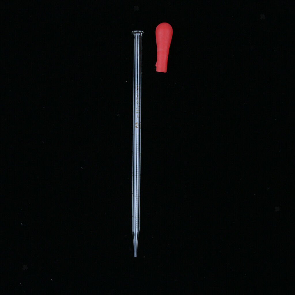 5 Pcs 1ML Glass Graduated Dropper Dropping Pipettes Pipet Fluid And Liquid