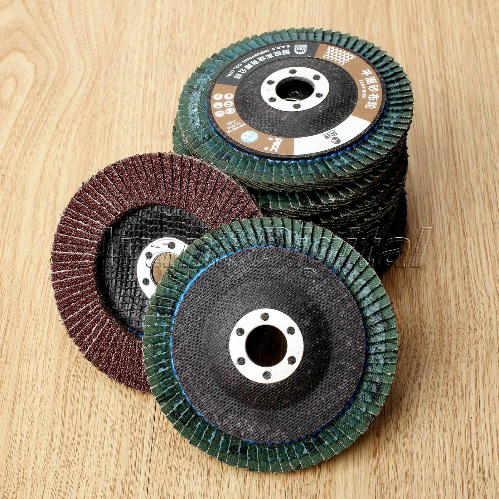 1x Grit 60# 4" Abrasive Flap Sanding Disc Grinding Polishing Wheel Woodworking
