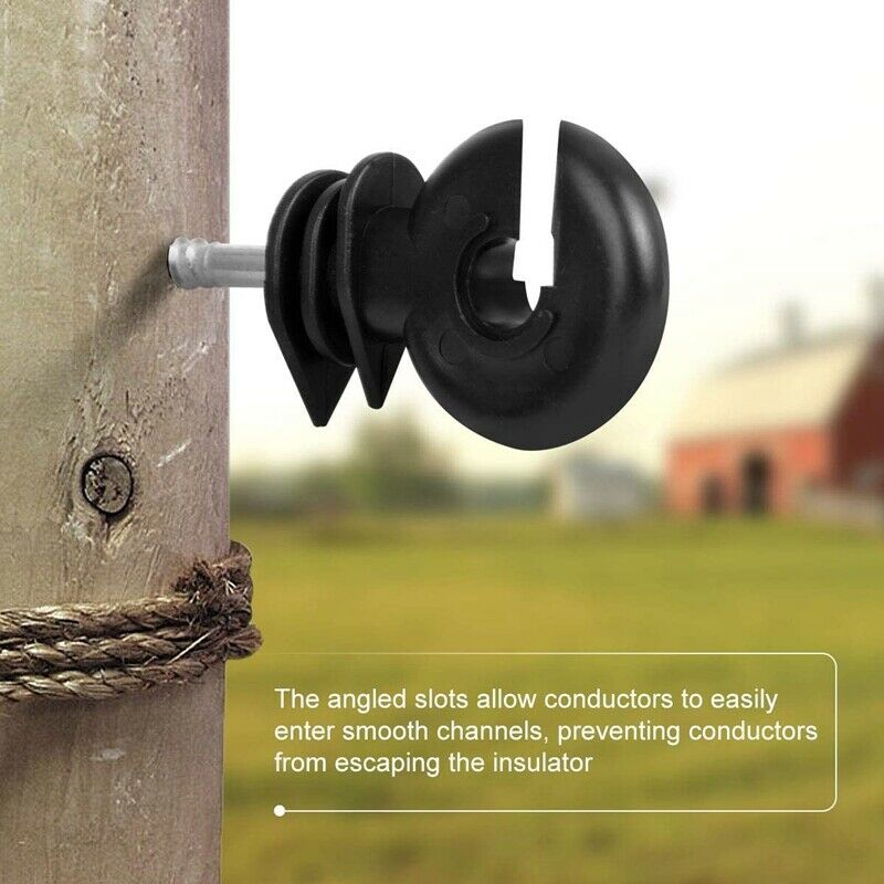 25Pcs Electric Fence Insulator Screw-in Insulator Fence  Post Wood Post InsulaU3