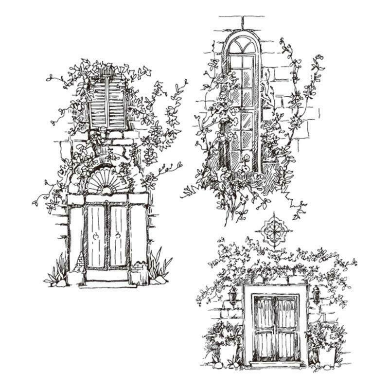 Garden Windowsill Silicone Clear Seal Stamp DIY Scrapbooking Embossing Photo Art