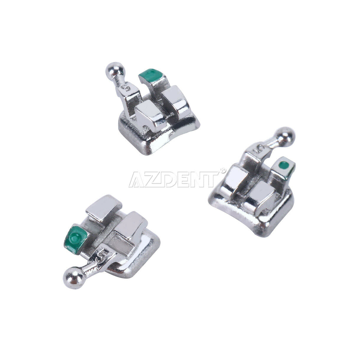 Orthodontic Bracket Monoblock Dental Metal MINI Roth.022 3-4-5 Hooks AZDENT CA