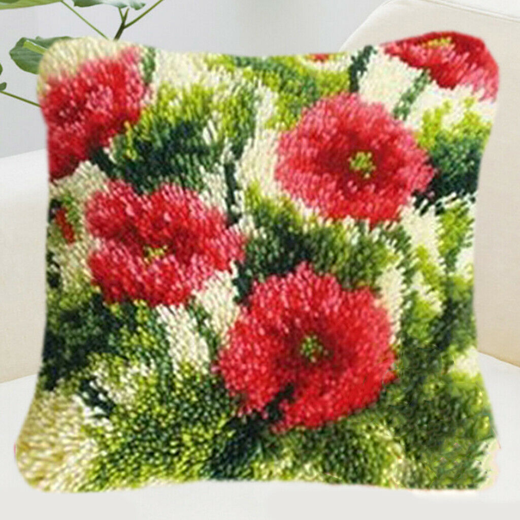 Latch Hook Kit Beginner Friendly Flower Grass Design Latch Hook Kits Set