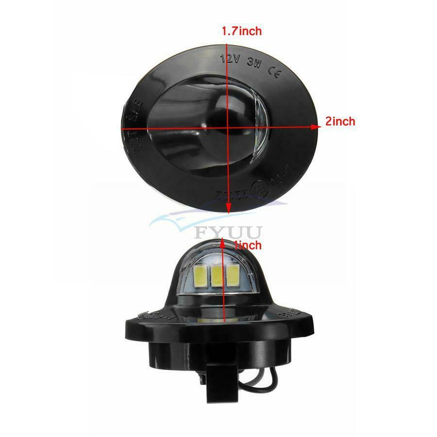 1 Pair 3W LED License Plate Light For Ford Expedition 1997-2002 F-150 1990-2014