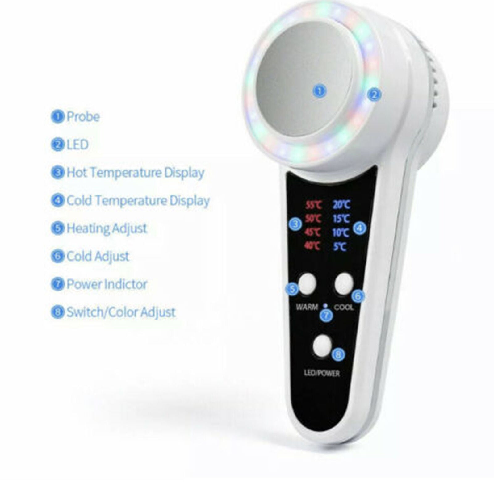 Photon Skin Rejuvenation Skin Lifting Firming Facial Cool Spa Facial Massager