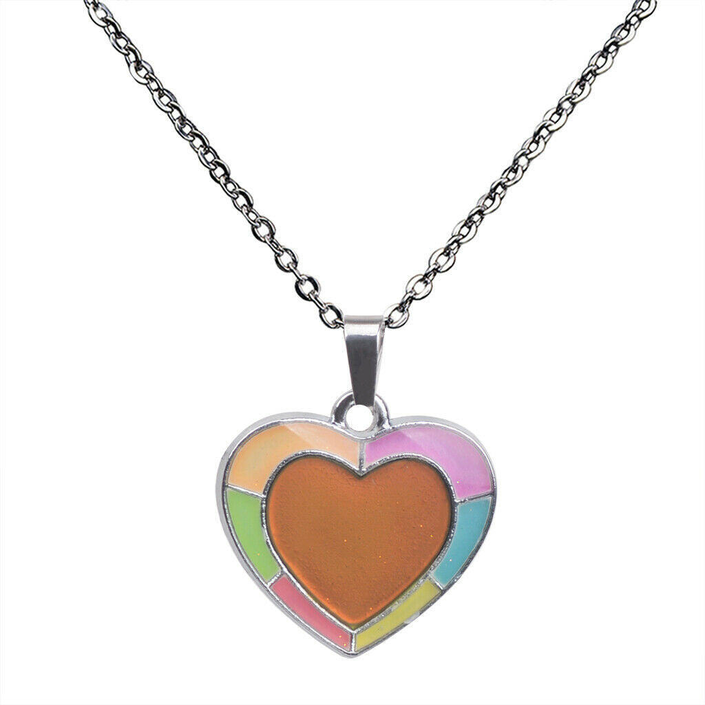 Color-changing Mood Necklace Women Lady Jewelry Wife Lover Valentines's Gift