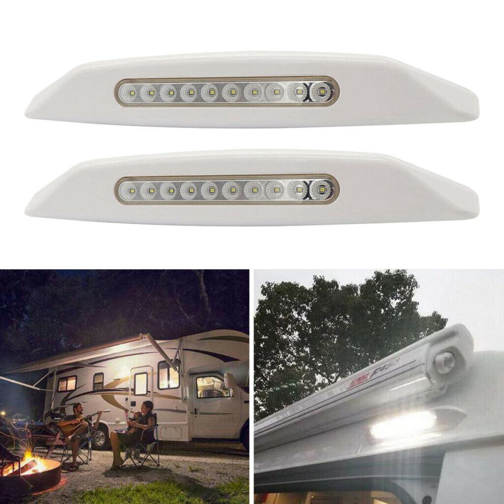 2x Awning Lights Exterior LED Light Boats with Screws for Caravan Marine