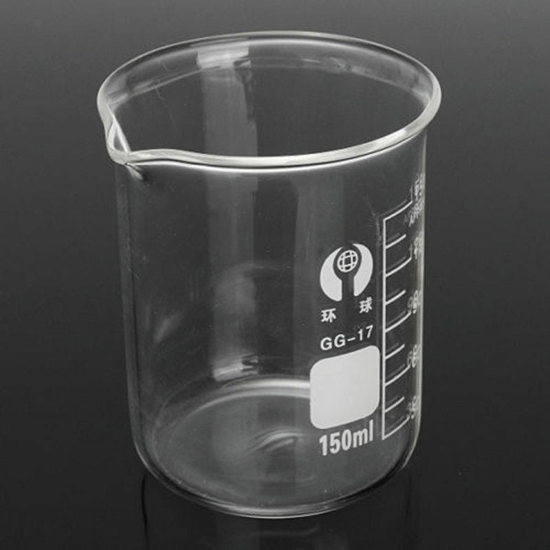 5ML - 250ML Borosilicate Glass Lab Beaker Laboratory Borosilicate Measuring