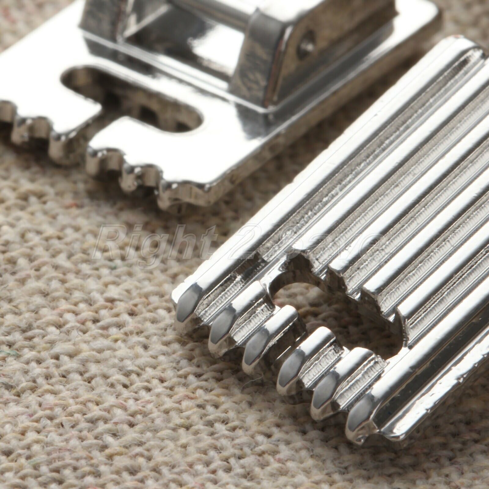 1.35*2cm Domestic Sewing Machine Tucker Presser Feet Foot 7 Grooves Parts Tools