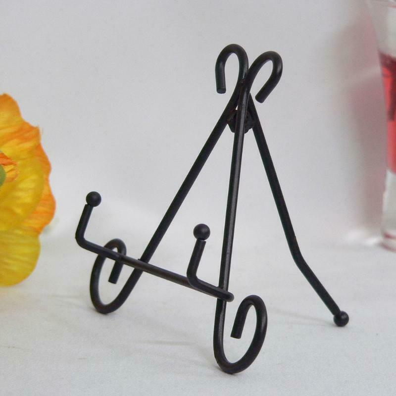 Wrought Iron Art Vertical Plate Shelf Dish Storage Rack European Style Display