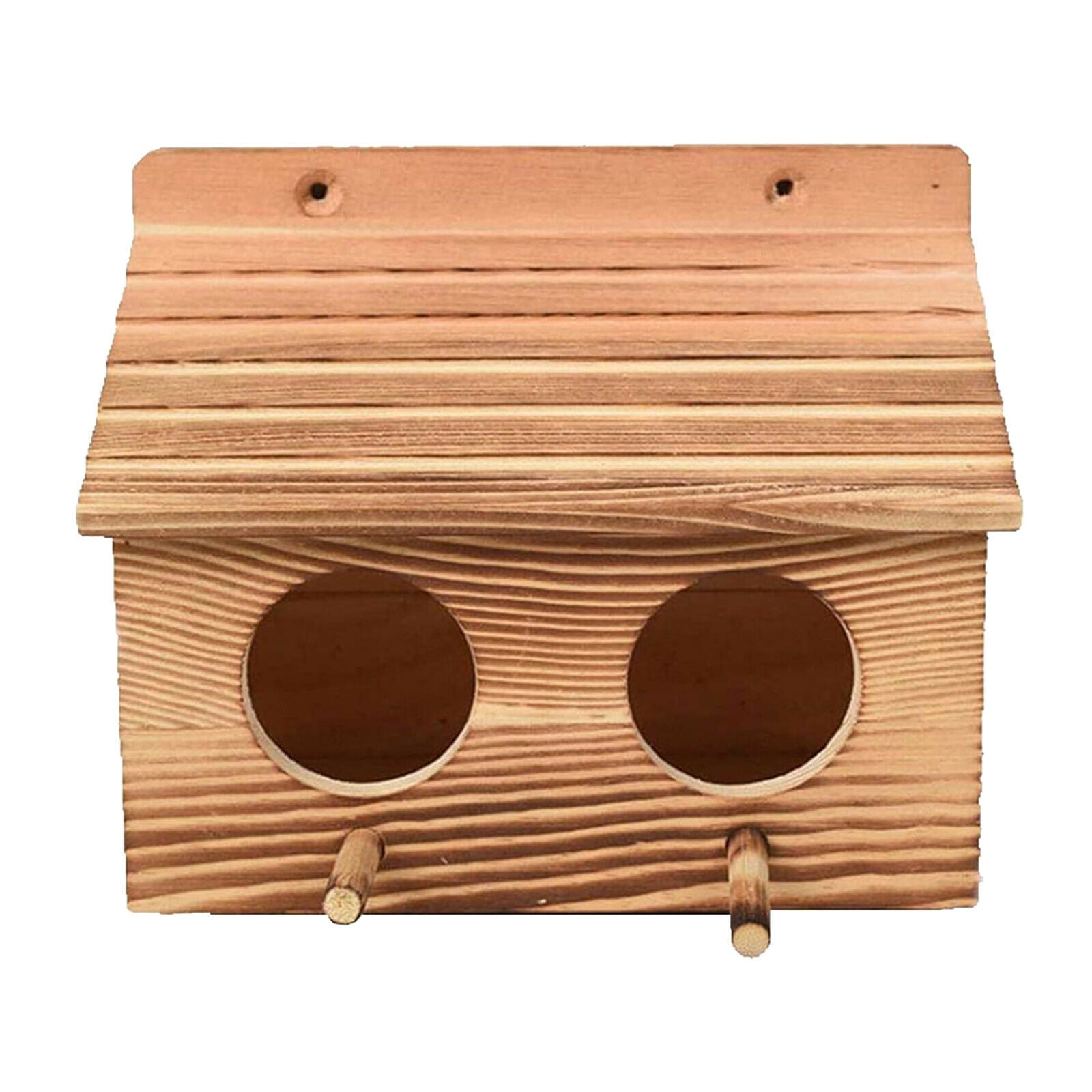 Birdhouse for Outside, Resting Place for Birds, Hanging Natural Wooden Bird