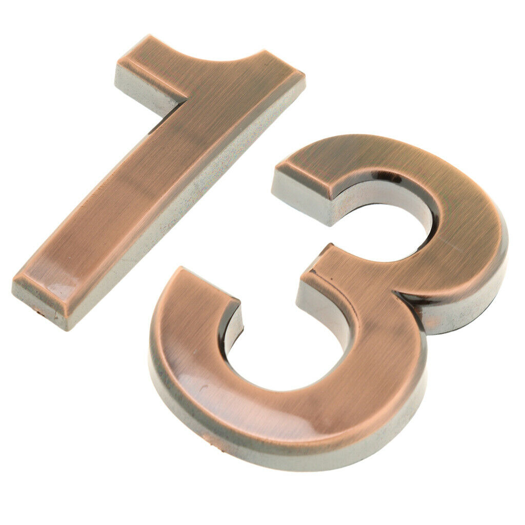 Numbers House Door Car Number Letters Digits Plate Plaque Sign Gate Badge ABS
