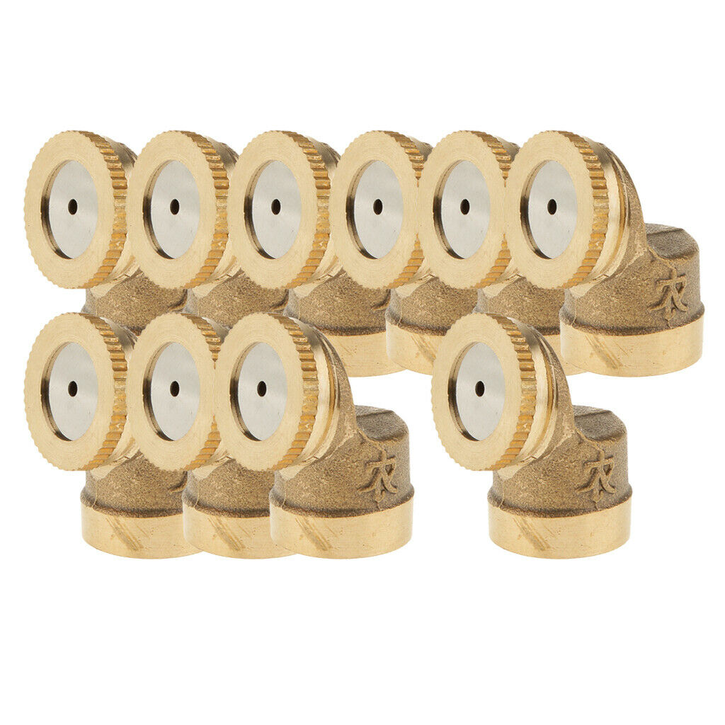 10 Pieces Household Watering 1/2" Irrigation Brass Spray Nozzle Working