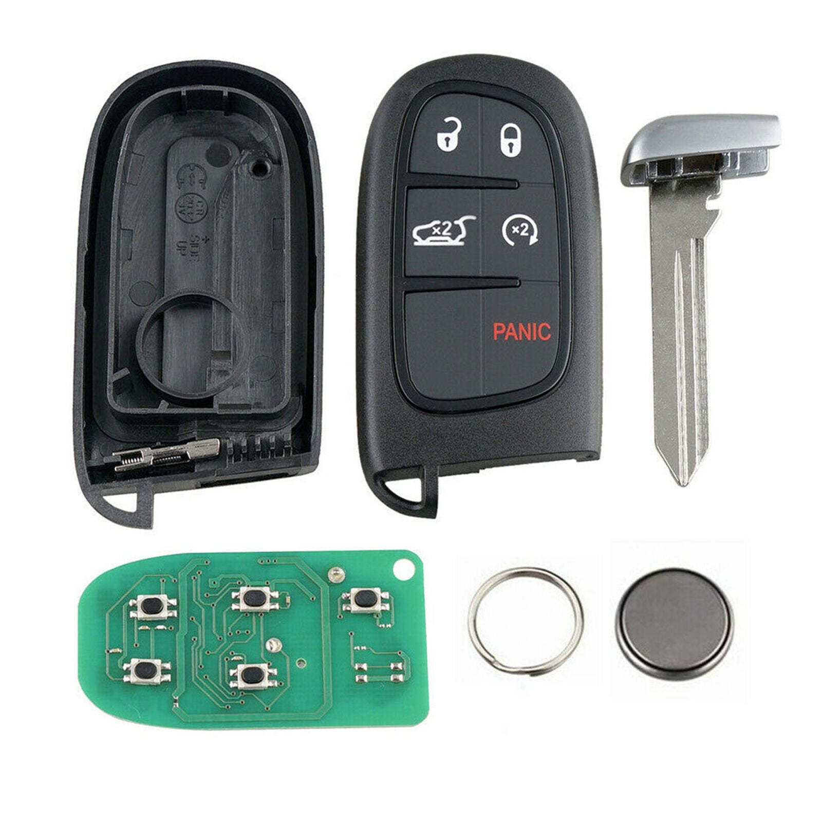 For 2014-2019 Jeep Cherokee Keyless Entry Remote Smart Key Fob GQ4-54T 4A chip