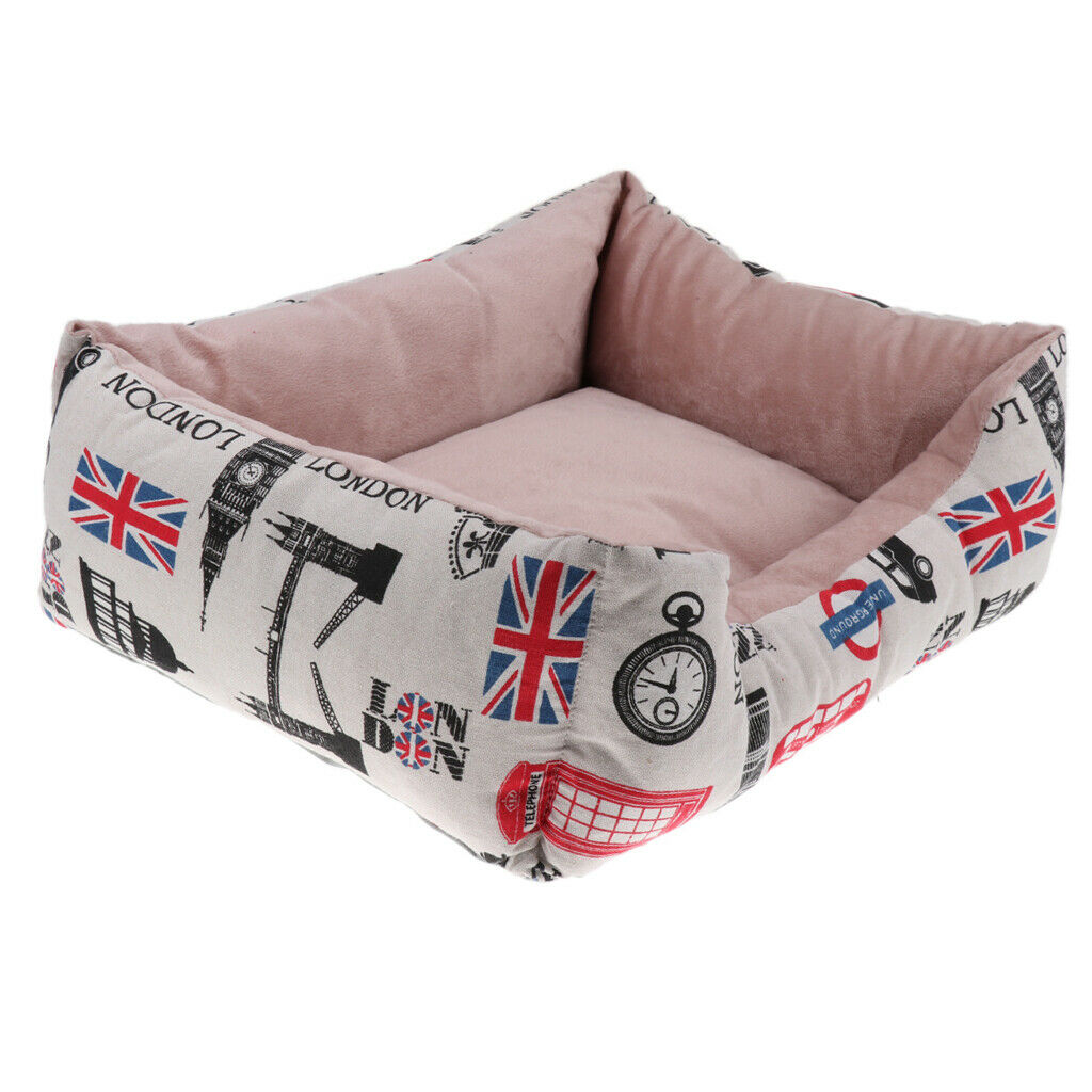 Washable Short Plush Cotton Dog Sofa Nest Kennel Sleep Bed  Car printing