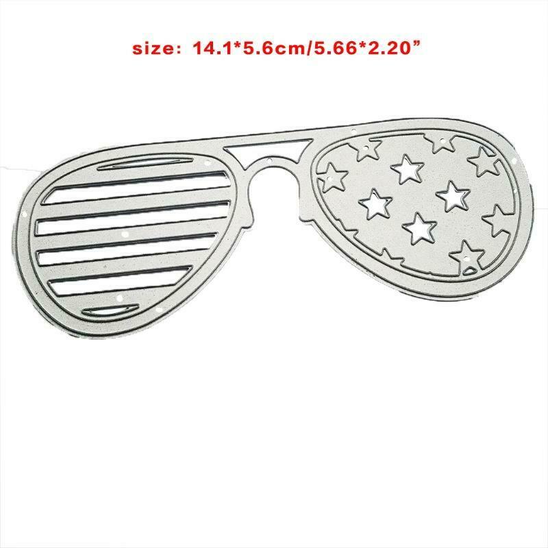 Eyeglasses Metal Cutting Dies Stencil DIY Scrapbooking Album Paper Card Template