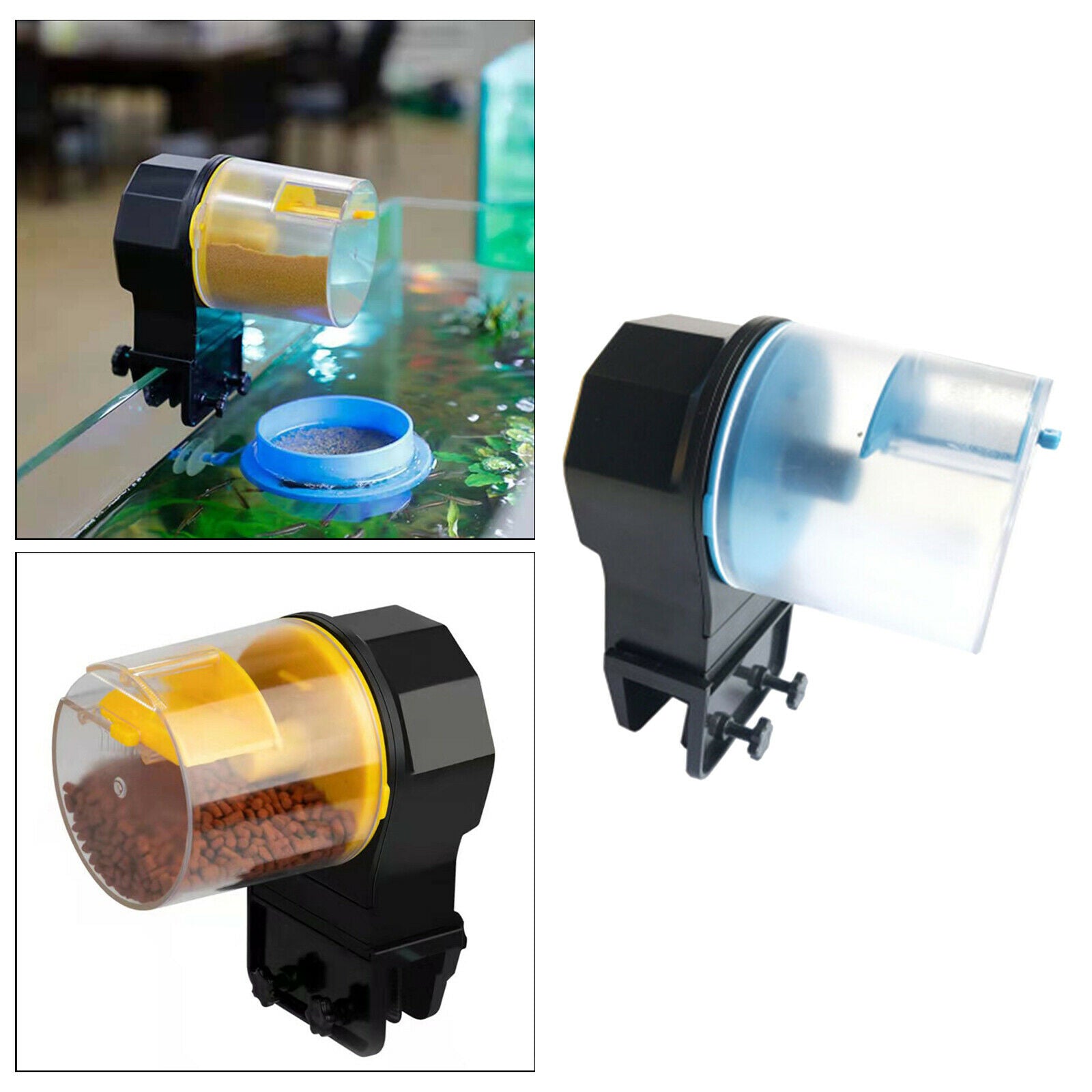 Smart Automatic Fish Feeder Turtle Tank Auto Feeder 12/24H Timer Feeders