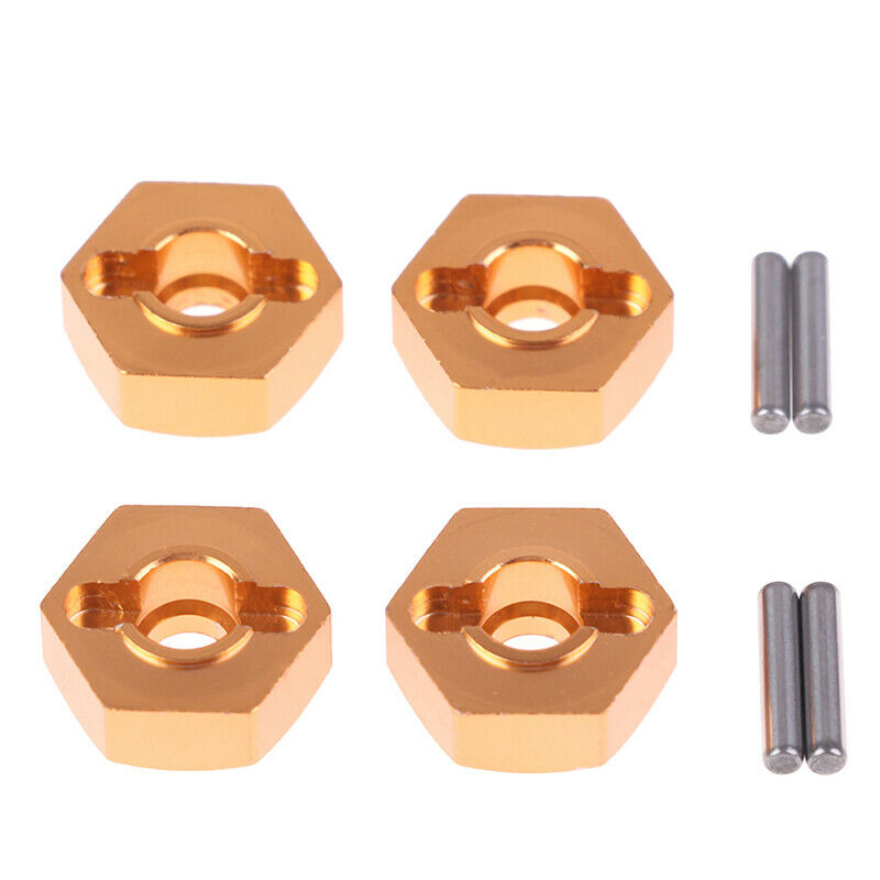 4Pcs 12mm Aluminum Wheel Hex Nut With Pins Drive Hubs 4P HSP 102042 1/.l8