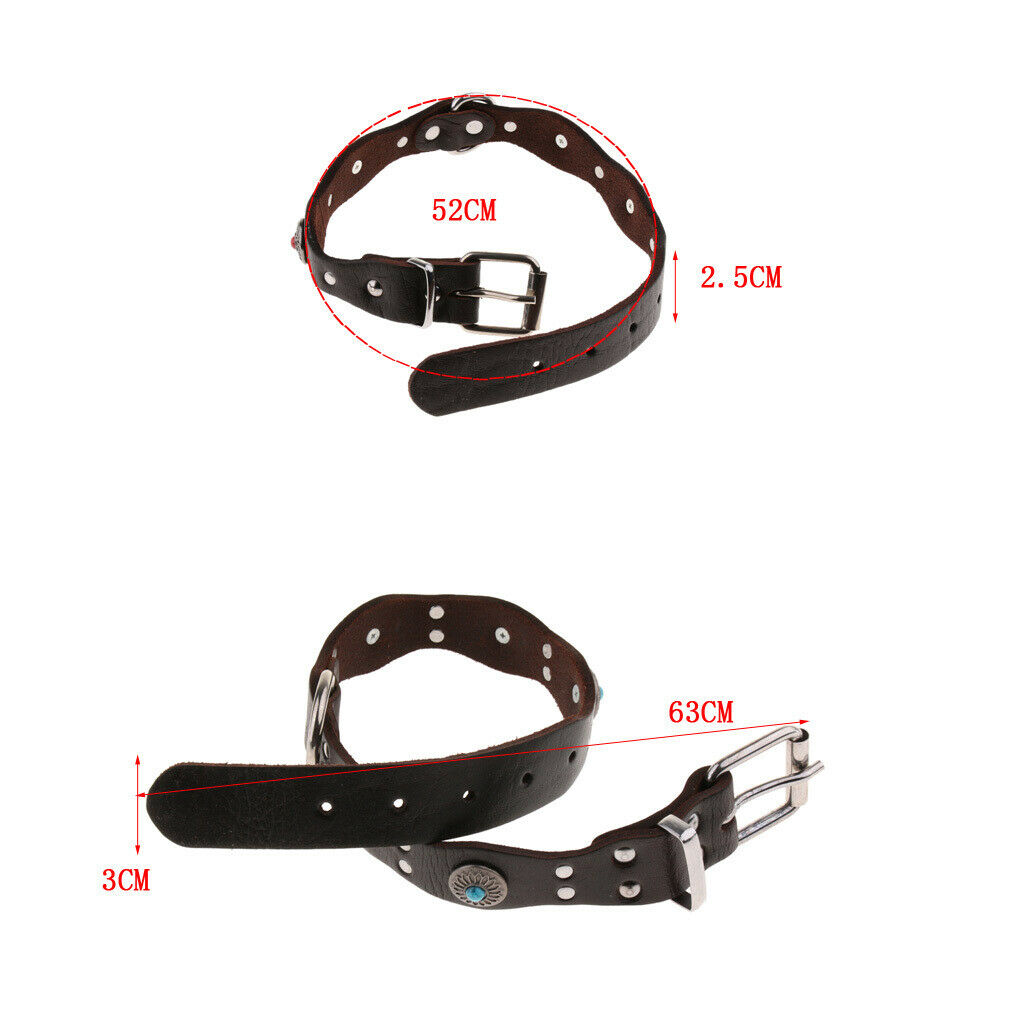 Ethnic style Dog Collar Adjustable Diamond Dog Puppy Pet Collars  Red M
