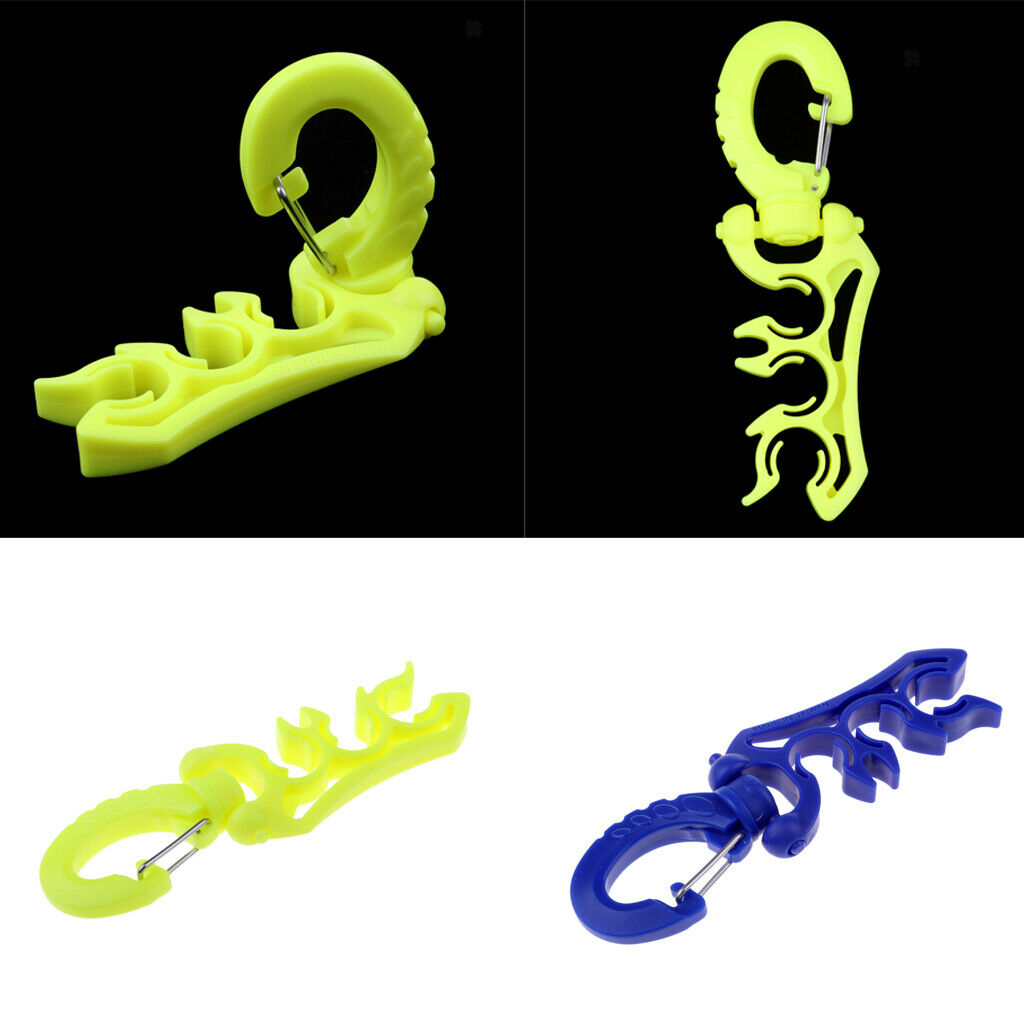 2Pcs SDiving Hose Holder, Outdoor Scuba Diving Double BCD Low Pressure Hose Clip