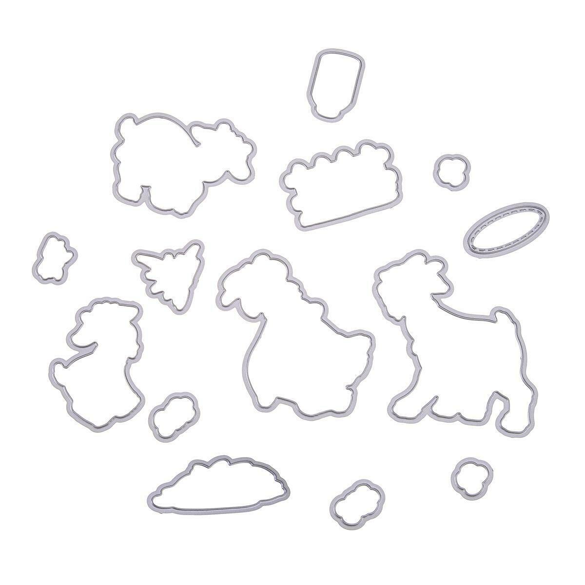 Goat Silicone Stamps Carbon Steel Cutting Dies Stencil Scrapbook Album @
