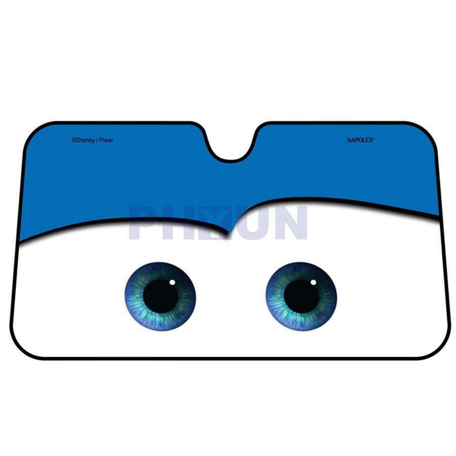 Aluminium Foil 130Ã—70CM Blue Cartoon Big Eye Car Windshield Cover Sunvisor Shade