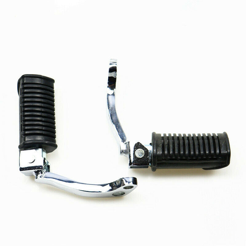 Black Front Footrests Foot Pegs Foot Pedals For Dirt Bike Off Road Suzuki GN125