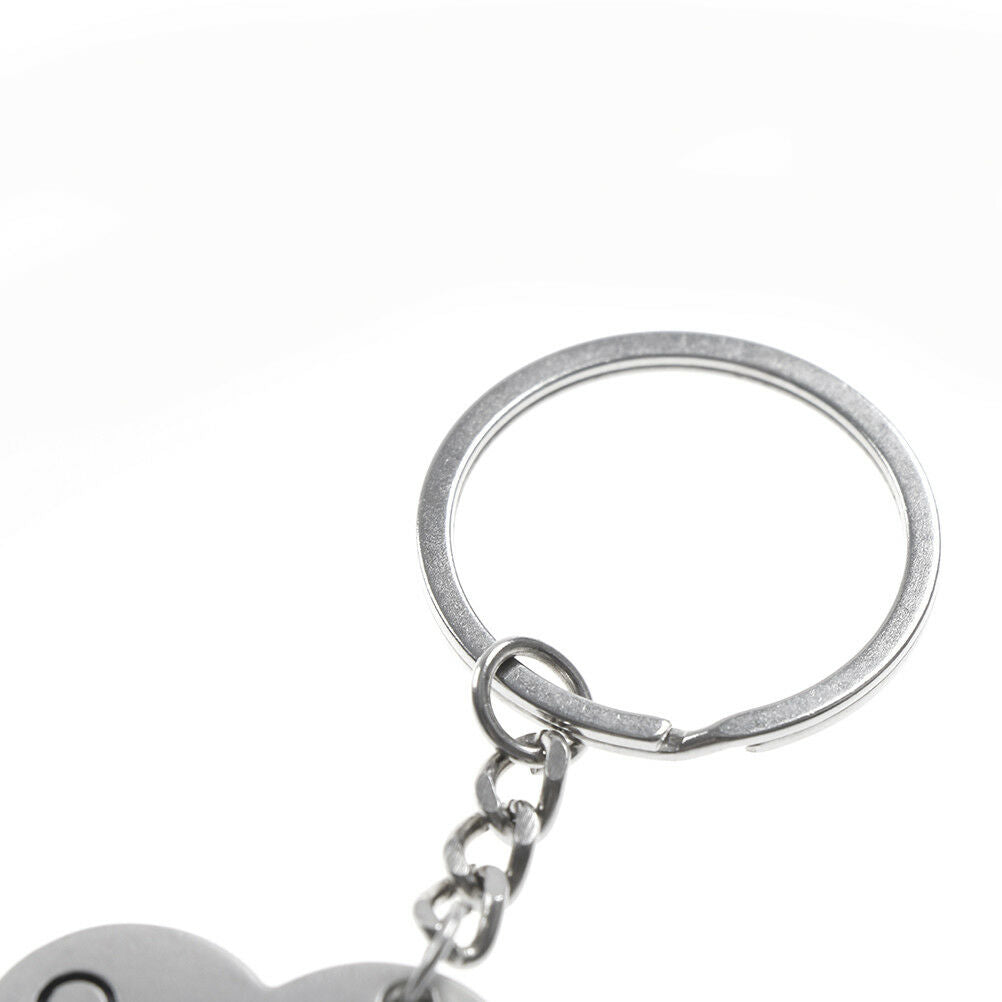1 set Creative crush you piercing heart couple key ring for weeding gift.l8