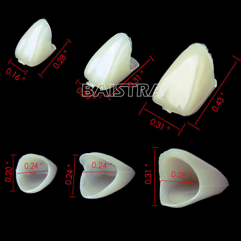 20X AZDENT Dental Temporary Crown 22# 23# 24# Anterior Teeth Tooth Covering Cap