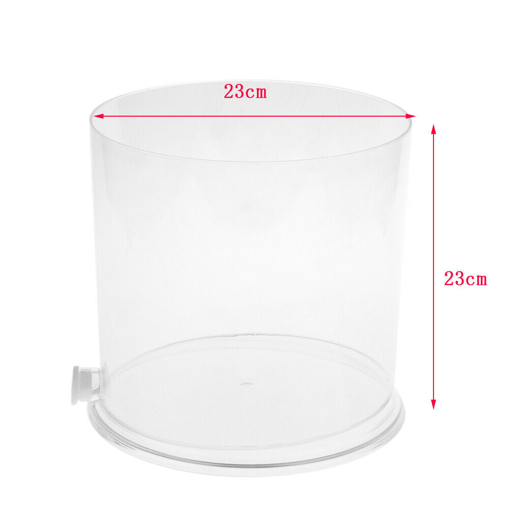 Transparent Acrylic Column Cylinder Aquarium Home Office Desktop Ornament
