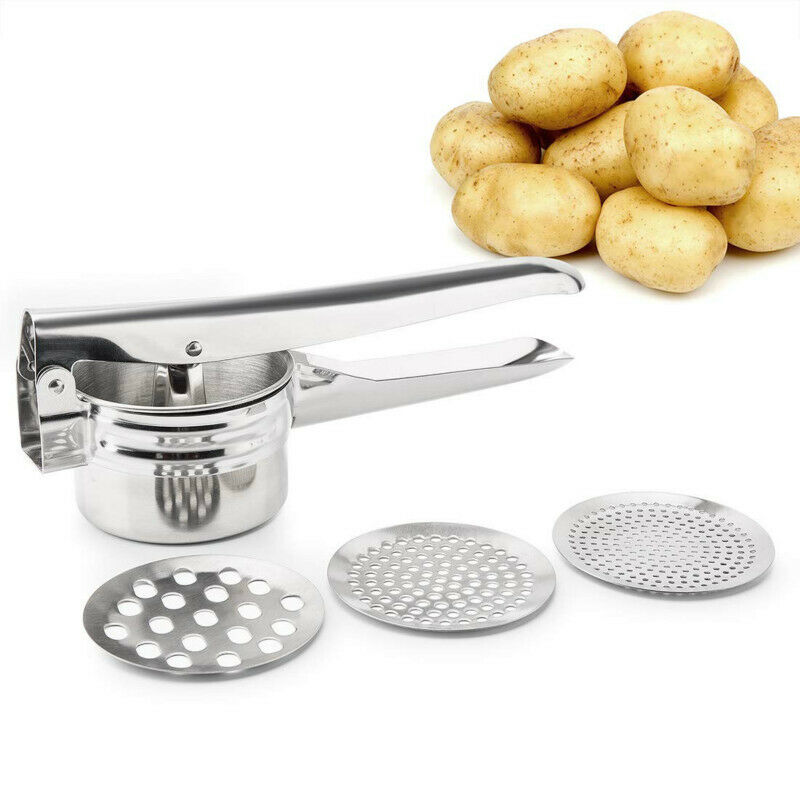 Stainless Steel Potato Ricer Masher Fruit Juicer Masher Strainer Garlic  CRAUDD