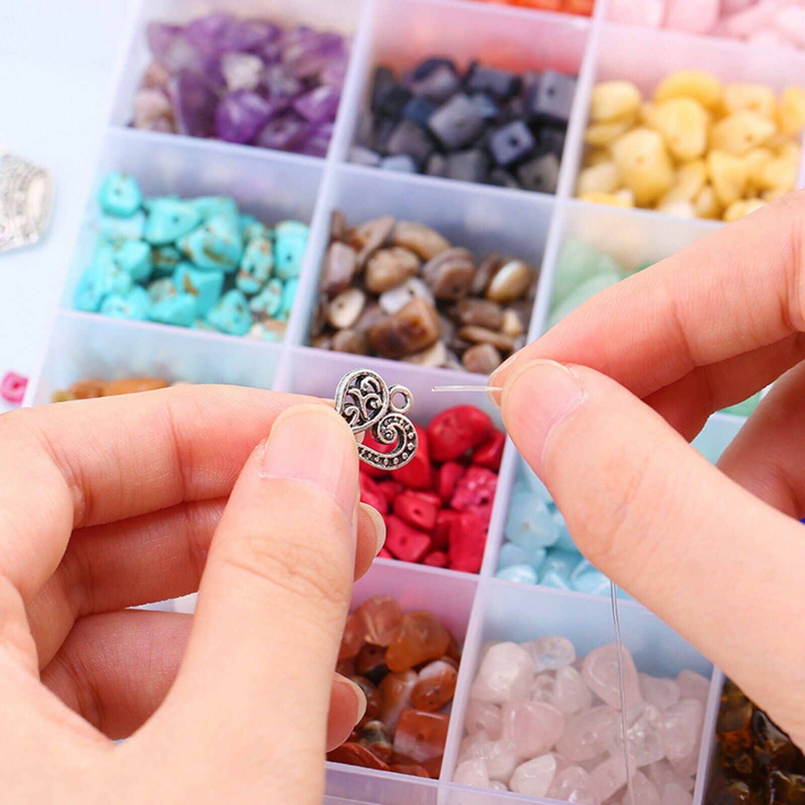 Irregular Chips Stone Beads Gem Loose DIY Necklace Bracelet Jewelry Making