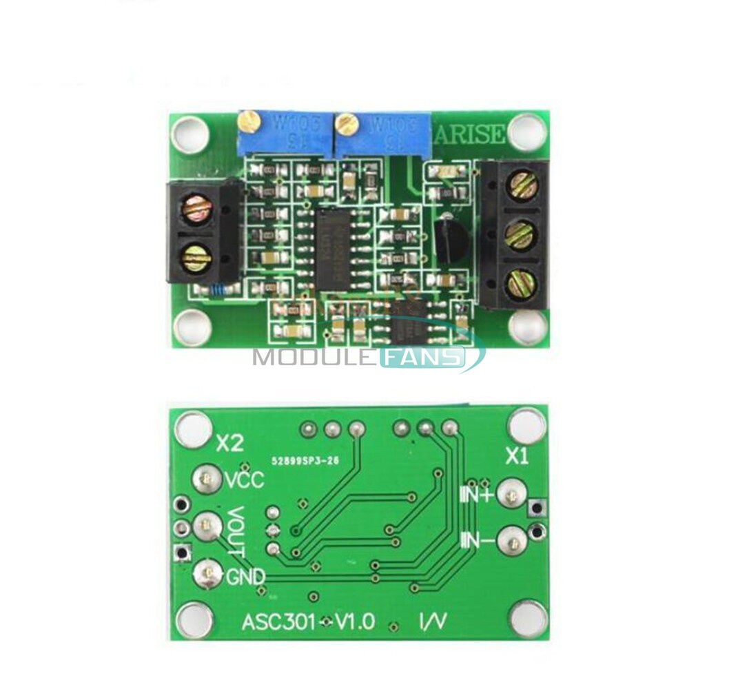 0/4-20mA to 0-2.5V 3.3V 5V 10V 15V 24V Current to Voltage Spannung transmitter