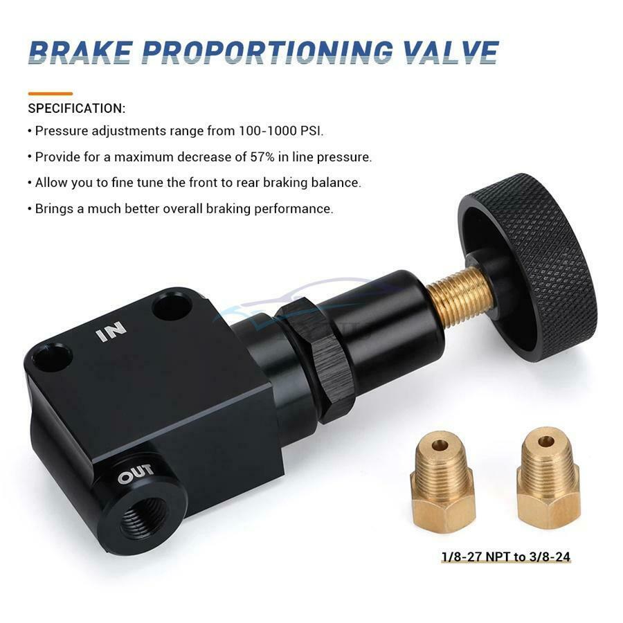 100-1000 PSI Aluminum Braking Tune Proportional Valve Kit Replace For 260-8419