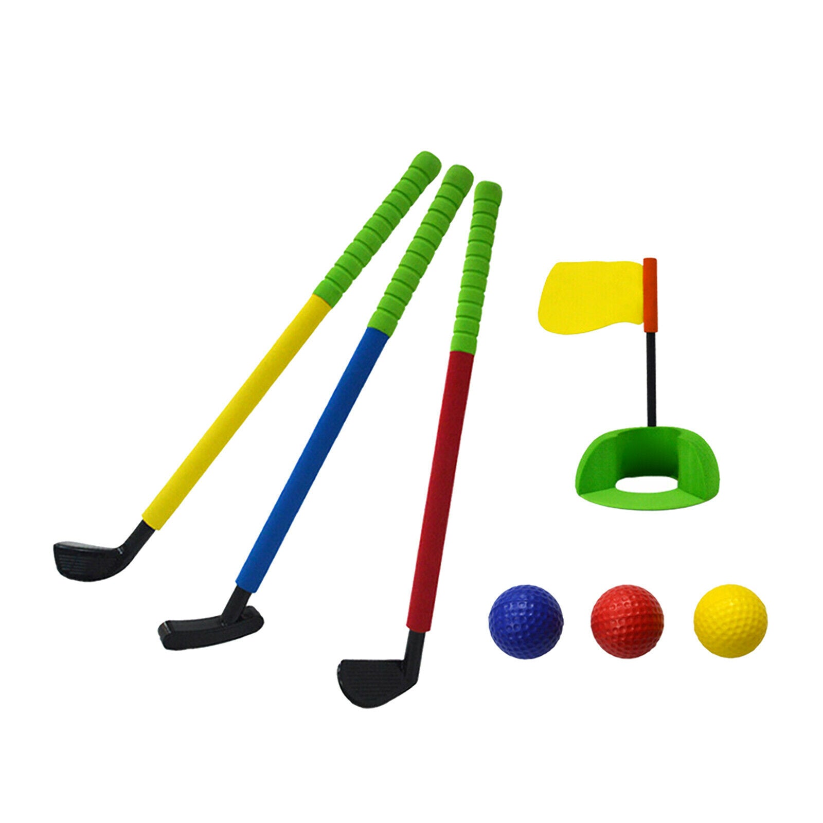 Kids Golf Club Set 3 Golf Clubs 3 Balls Indoor Early Educational Toddlers